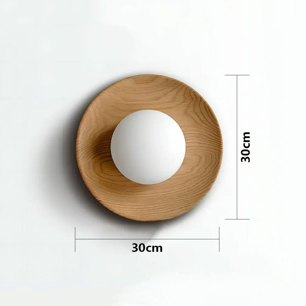 NaturaLume™ – Applique Murale Simple en Bois