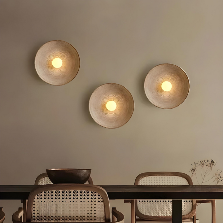 LumiRétro™ – Applique Murale Ronde au Charme Nordique