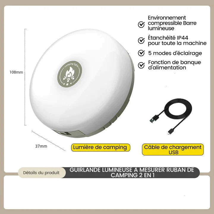 GlowStream™ – Guirlande LED 8M Résistante