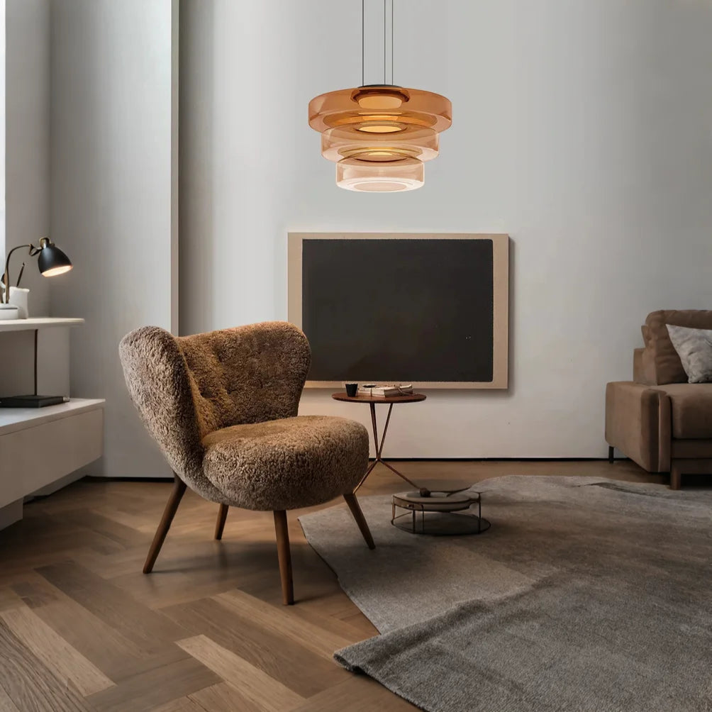 VerreLinéa™ – Suspension Élégante aux Lignes Modernistes