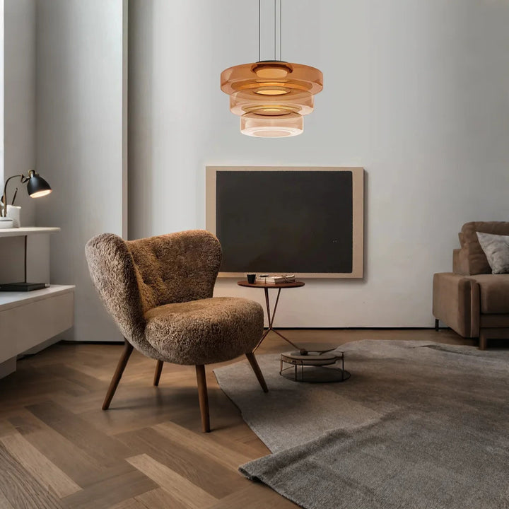 VerreLinéa™ – Suspension Élégante aux Lignes Modernistes