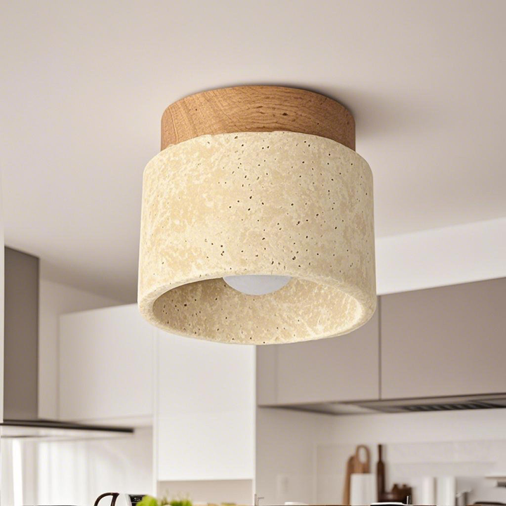 DouxHalo™ – Lampe de Plafond Design Crème Moderne