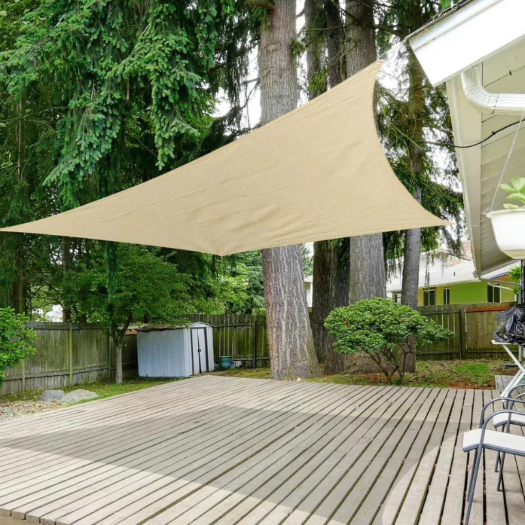 SunSquare™ – Voile d’Ombrage Carrée Couleur Sable