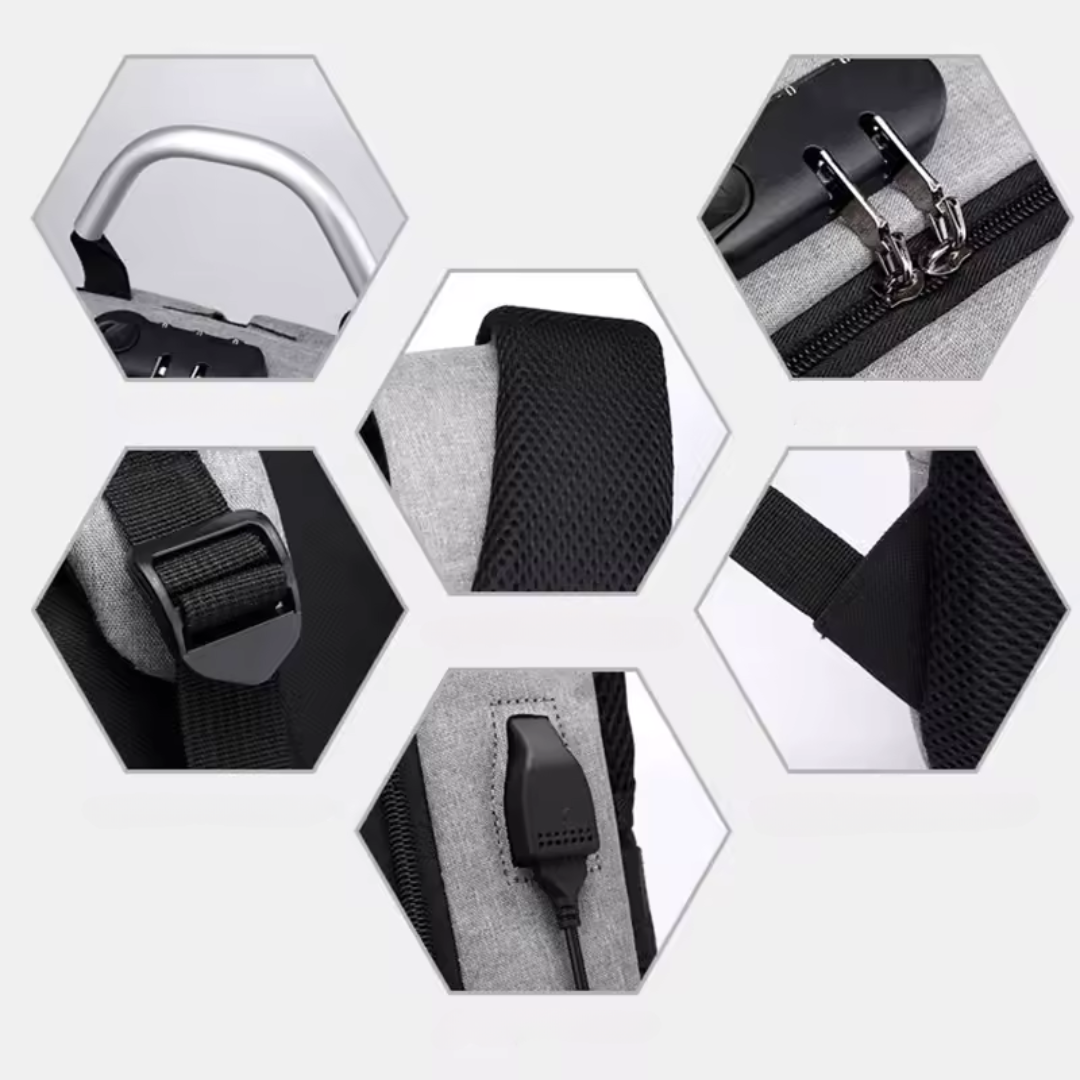 TechGuard™ – Sac à Dos Urbain Antivol & Connecté