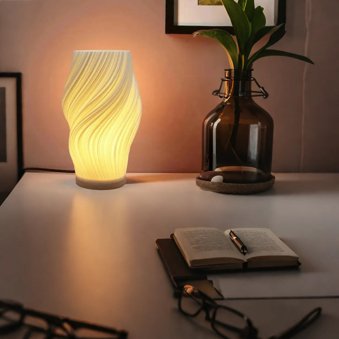 RayonNuit™ – Lampe de Nuit Élégante à Motif Spirale
