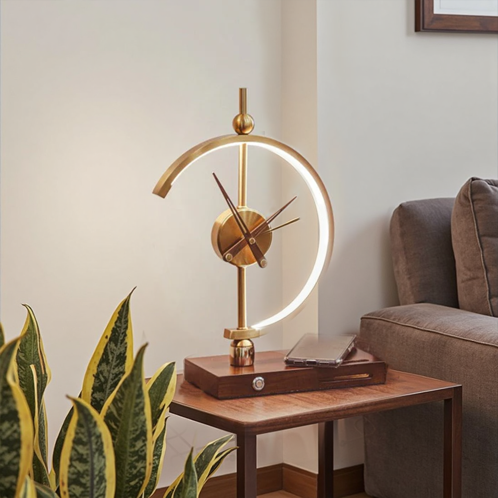 ChronoLuxe™ – Lampe Horloge Élégante et Moderne