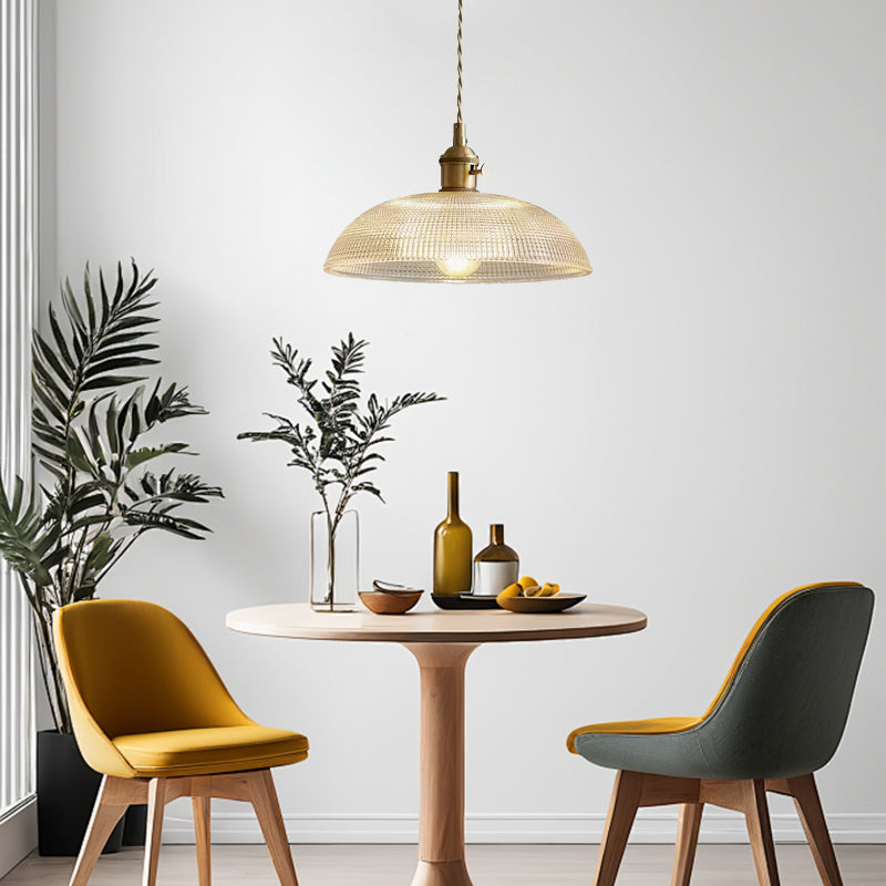 VerreBol™ – Suspension Moderne en Verre Forme Coupelle