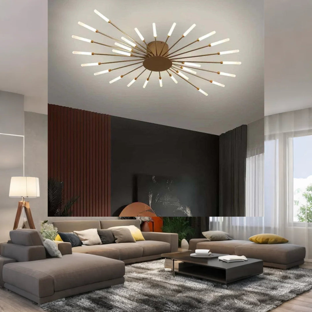 LumiFête™ – Éclairage Plafond Inspiré des Feux d’Artifice