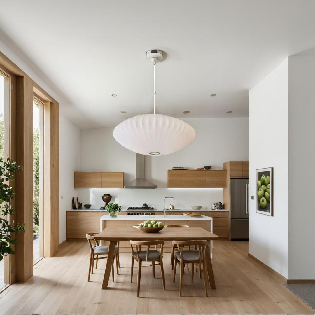 ÉclatNordic™ – Lustre Tissu Doux au Design Épuré