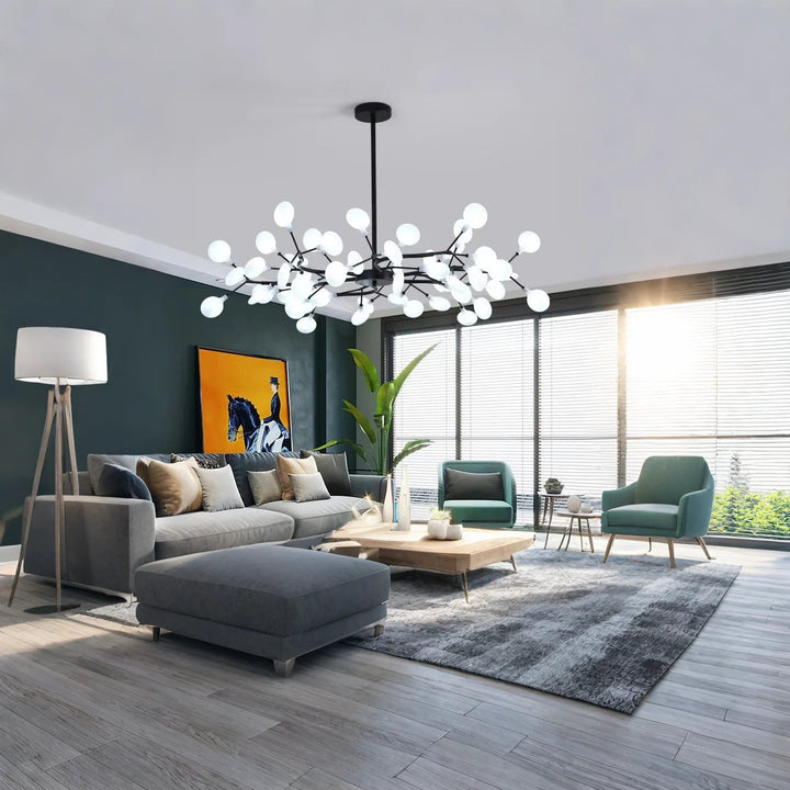 BrancheLumi™ – Lustre Créatif en Acrylique pour Salon