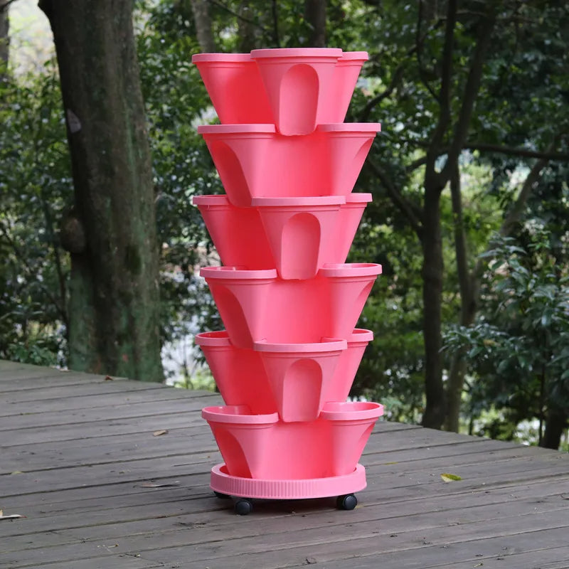 VertiPlante™ – Serre de Culture Compacte avec Roues et Plateaux
