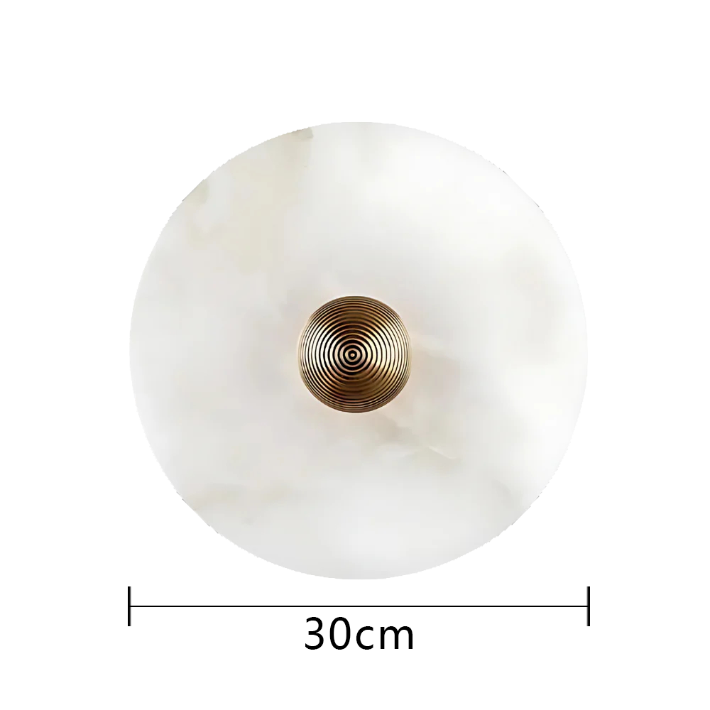 ÉpureBlanche™ – Applique Albâtre au Design Circulaire