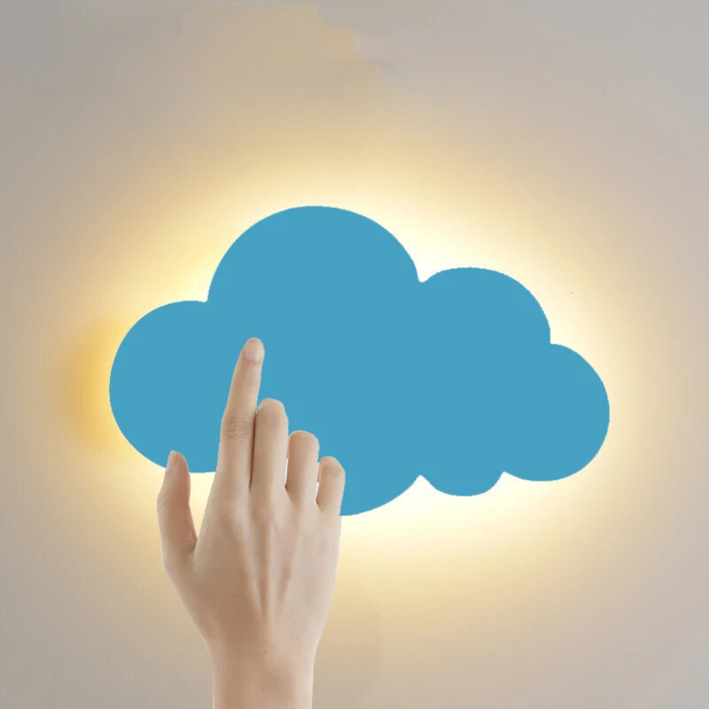 LumiCloud™ – Applique Enfant Tactile en Nuage Apaisant