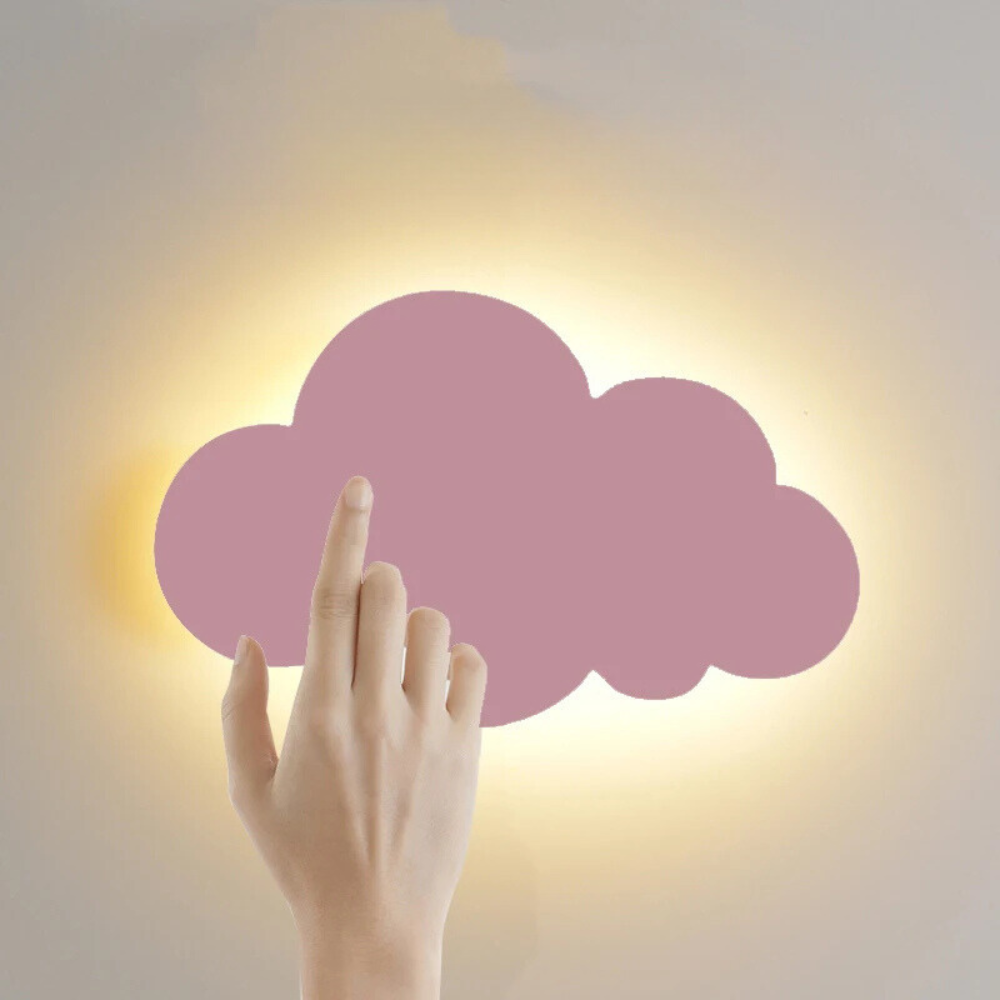 LumiCloud™ – Applique Enfant Tactile en Nuage Apaisant