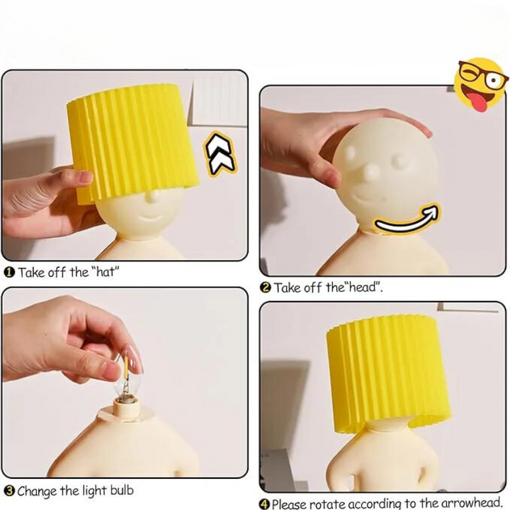 SmileLamp™ – Lampe LED Colorée et Fun
