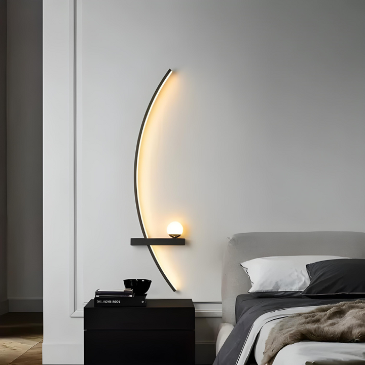 CercleLumi™ – Applique Contemporaine en Arc Lumineux