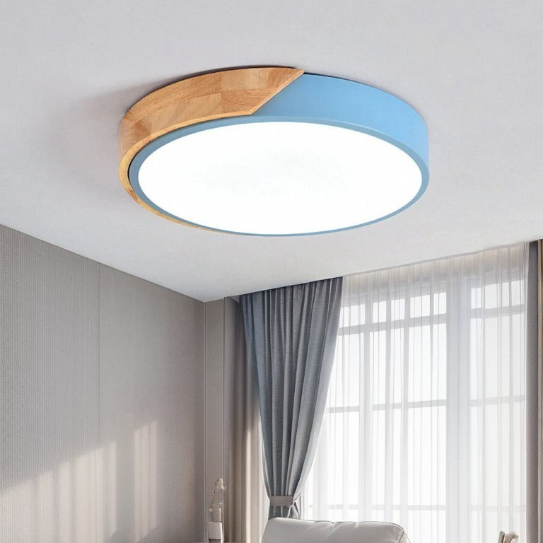 NordikBois™ – Plafonnier Moderne en Bois Ultra-Mince