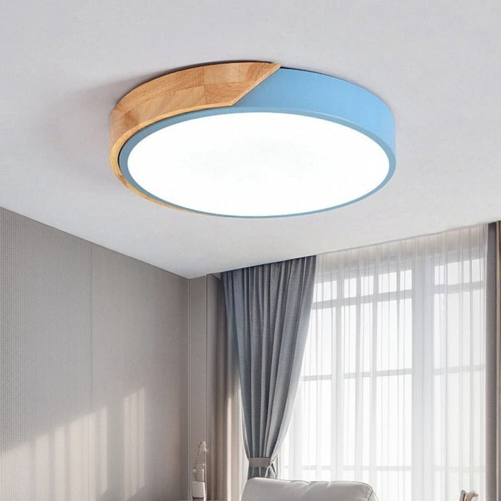 NordikBois™ – Plafonnier Moderne en Bois Ultra-Mince