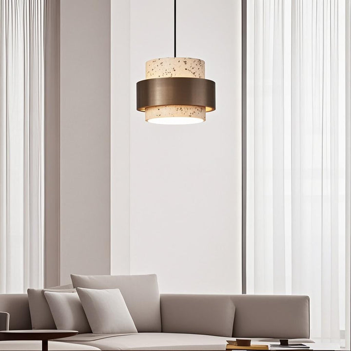 TerraWabi™ – Suspension Vintage en Pierre au Style Épuré