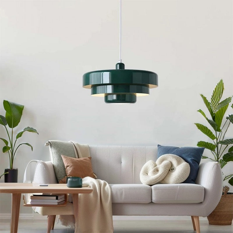 FerMédiéval™ – Lustre Rétro à Trois Niveaux en Fer Forgé
