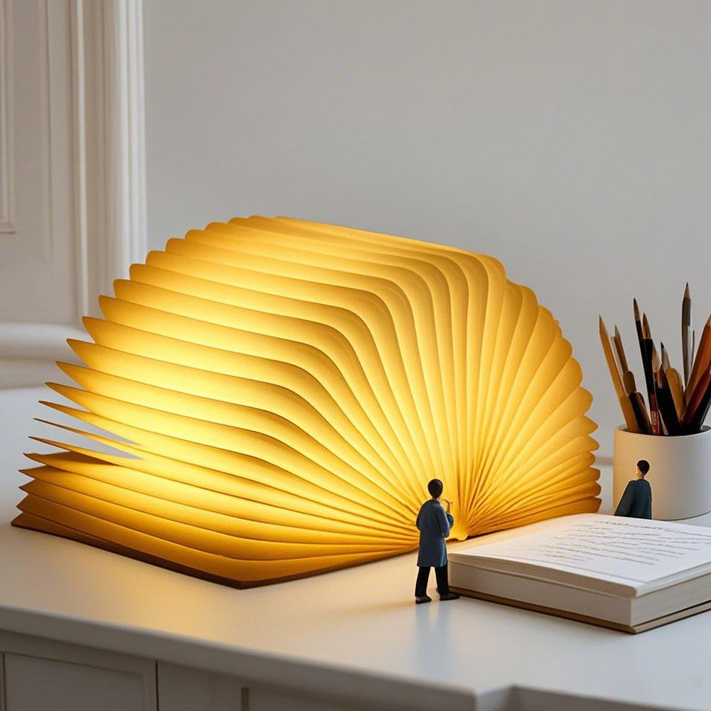 LumiLivre™ – Lampe Livre Pliable à 360° avec LED