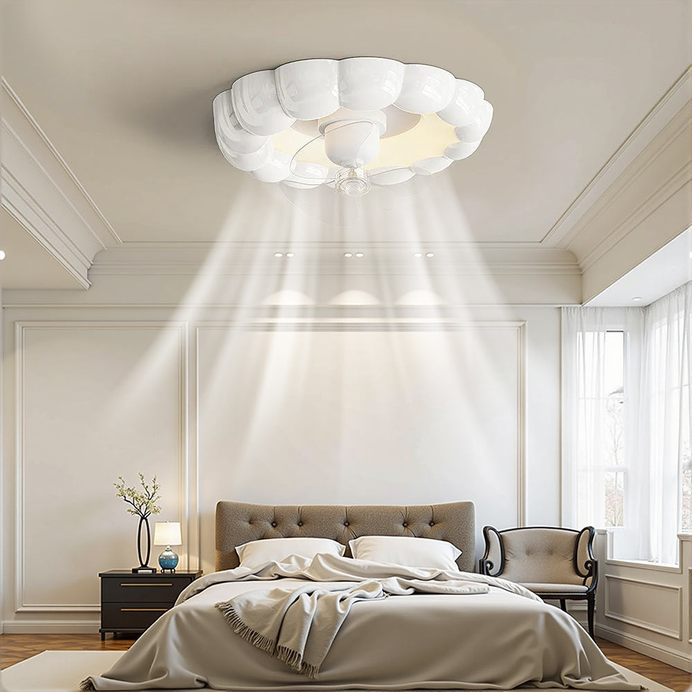 MacaronaLume™ – Ventilateur de Chambre Élégant avec LED