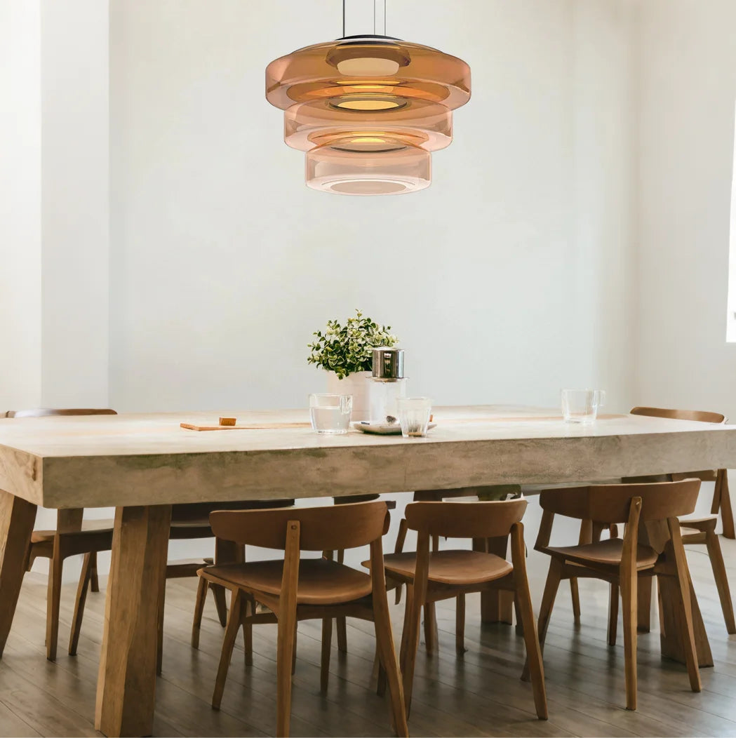 VerreLinéa™ – Suspension Élégante aux Lignes Modernistes