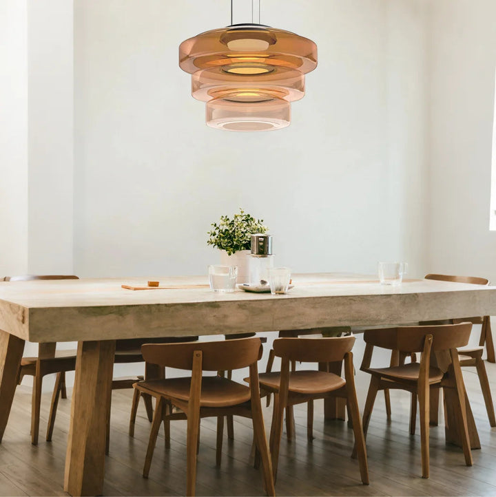 VerreLinéa™ – Suspension Élégante aux Lignes Modernistes