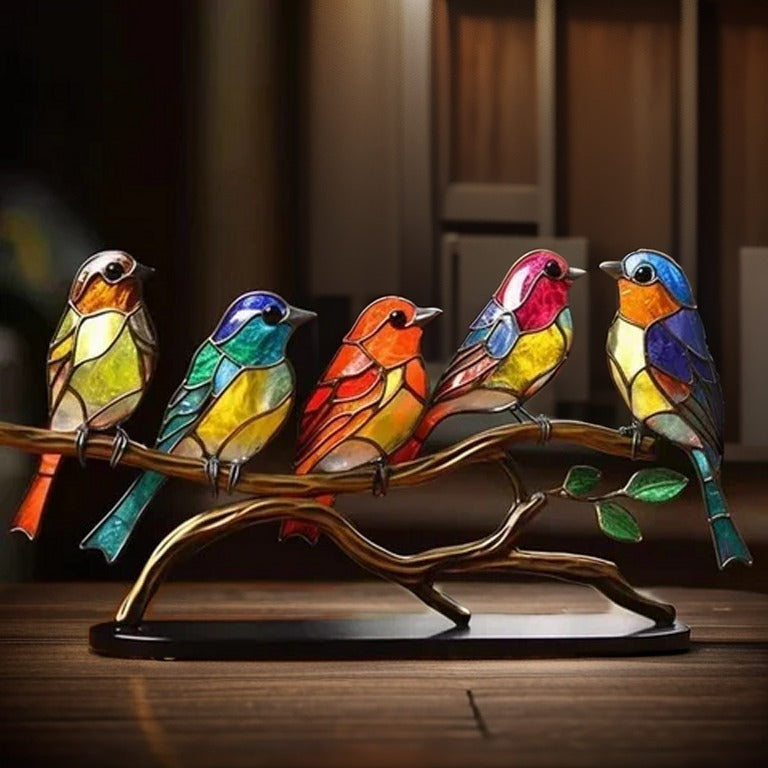 LumiOiseau™ – Objet Déco Raffiné en Forme d’Oiseau Peint