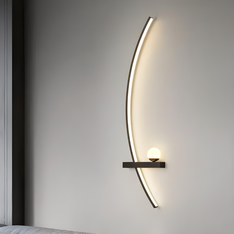 CercleLumi™ – Applique Contemporaine en Arc Lumineux