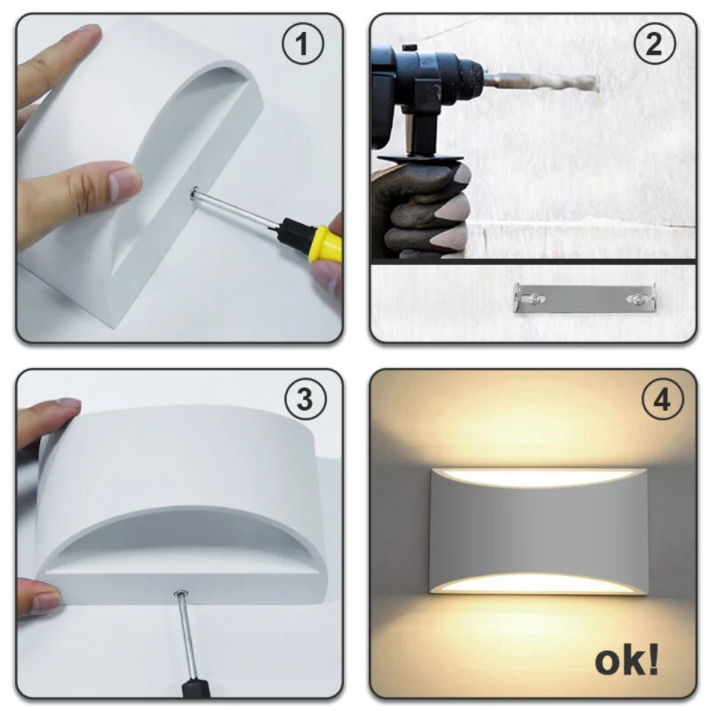 AuraLuxe™ – Éclairage Mural LED au Style Chic et Moderne