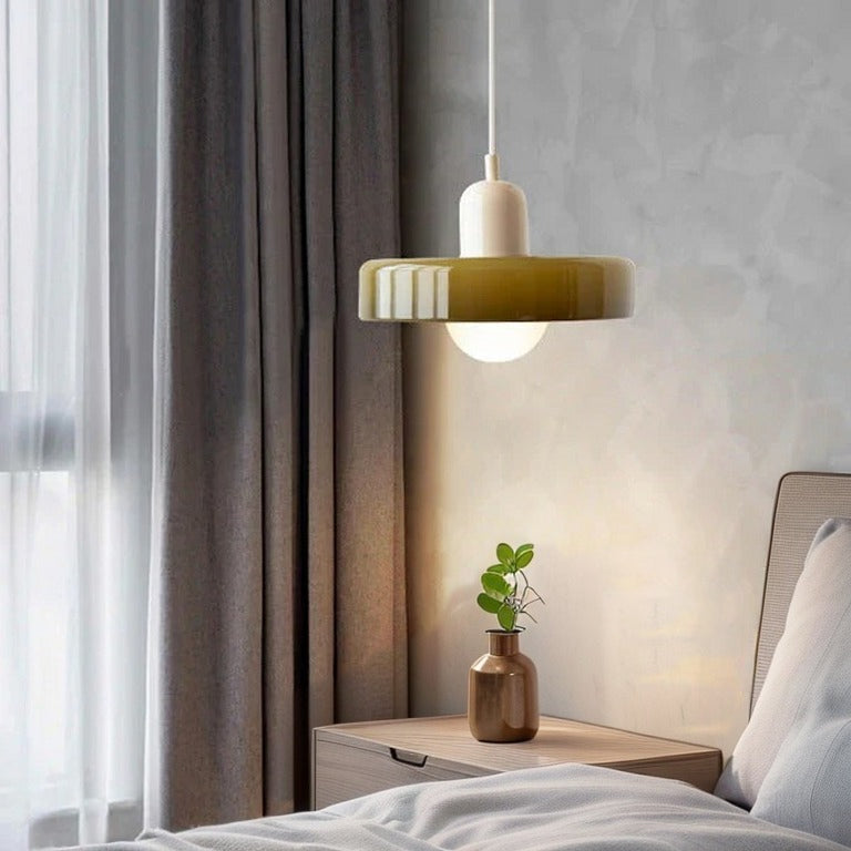 LumiModèle™ – Suspension Géométrique en Verre et LED
