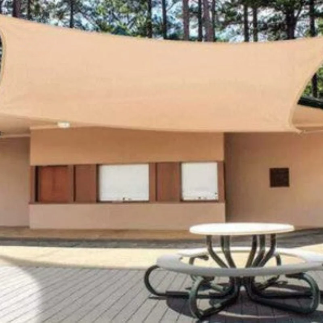 ShadeSail™ – Voile Carré Crème pour Terrasse