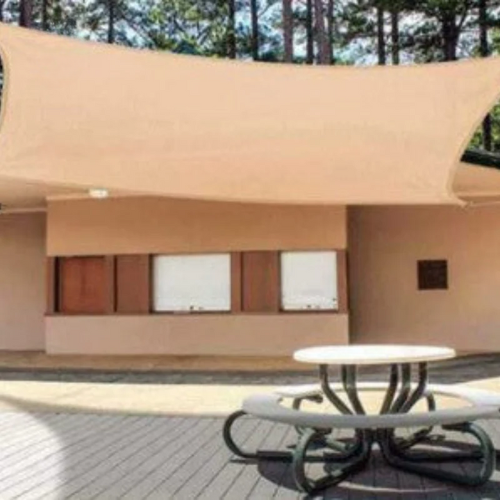 ShadeSail™ – Voile Carré Crème pour Terrasse