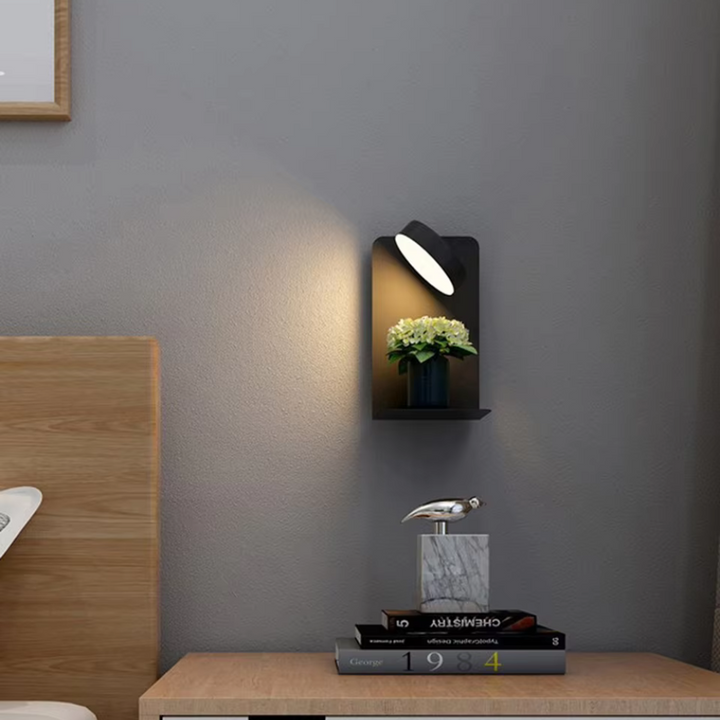 LumiDock™ – Lampe Murale Moderne avec Port de Charge USB