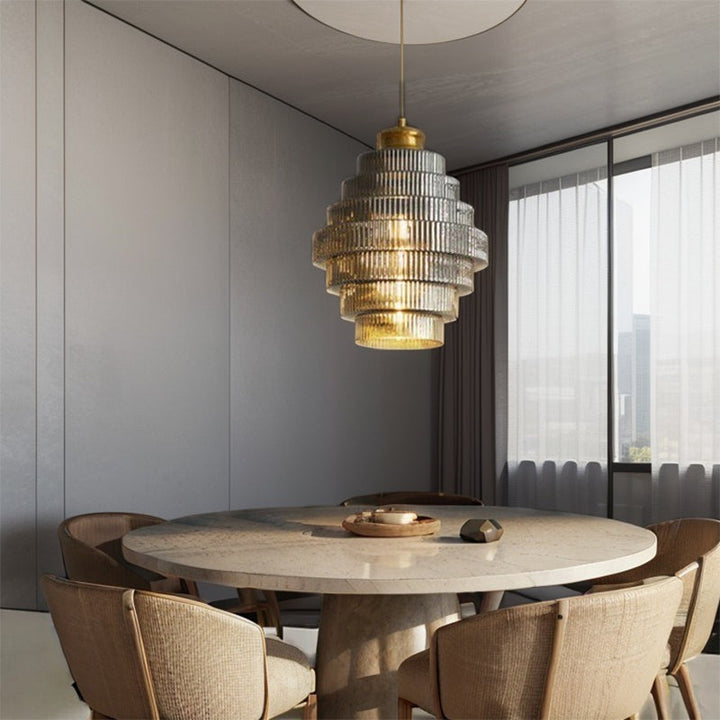 Clartis™ – Suspension Élégante au Design Verrier