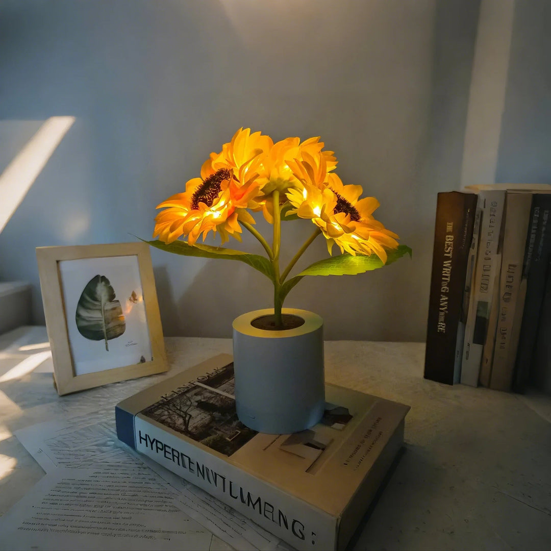 SoleaLume™ – Lampe de Table Tournesol Créative