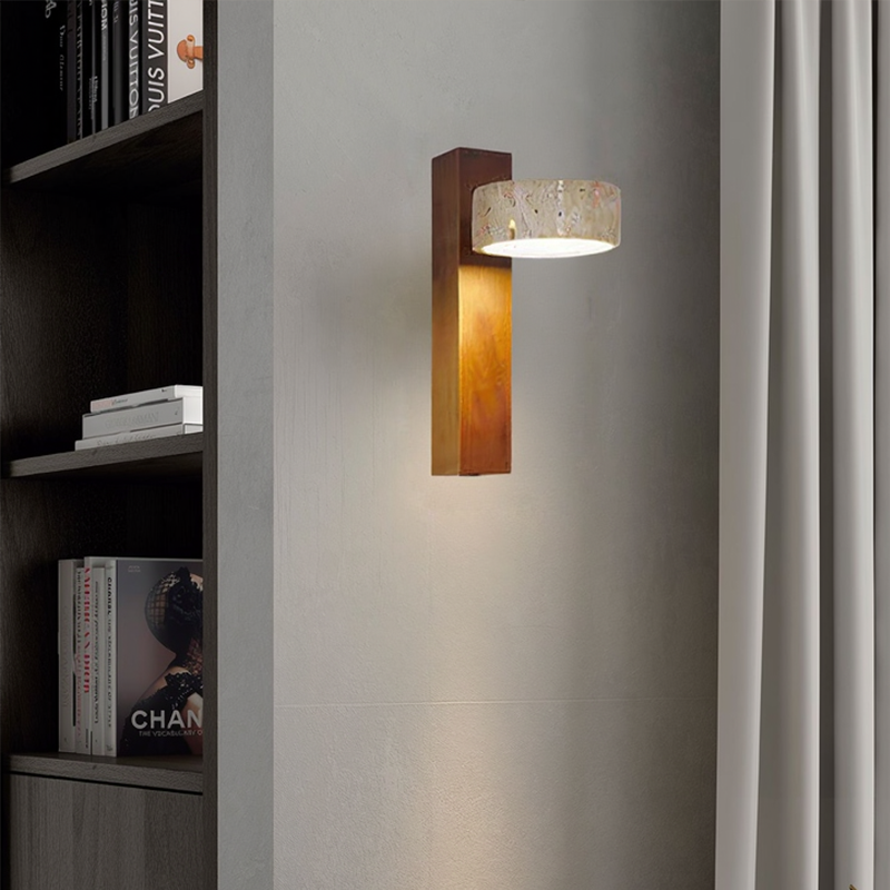 Blancréa™ – Applique Murale Chic en Travertin