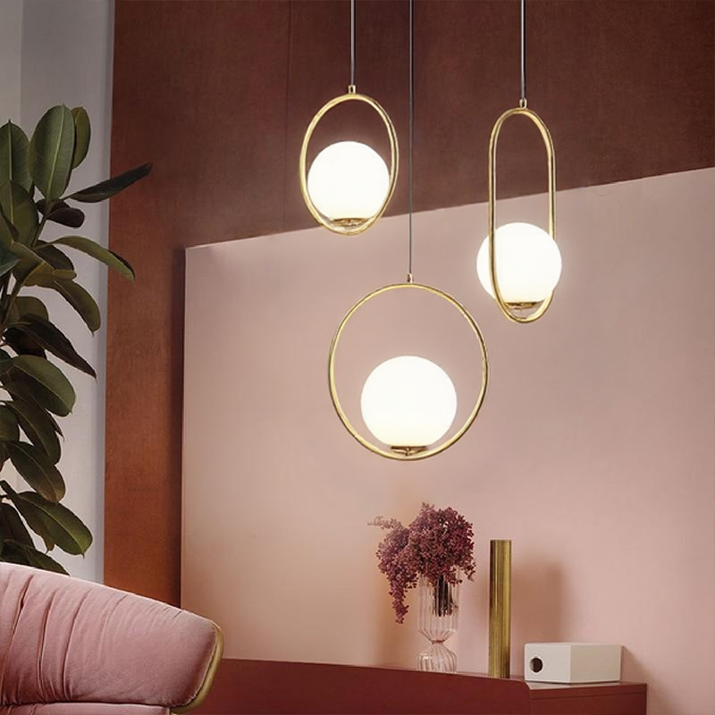 BrumeLumi™ – Lustre Élégant en Verre Satiné