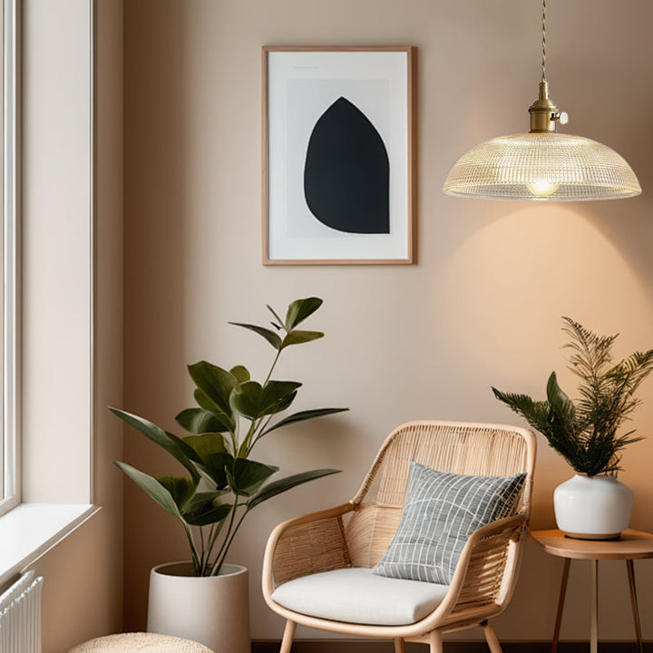 VerreBol™ – Suspension Moderne en Verre Forme Coupelle