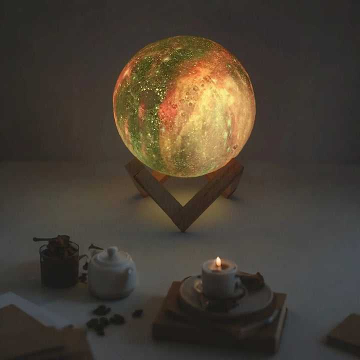 LuneCréa™ – Lampe de Table Inspirée de la Lune et de l’Espace
