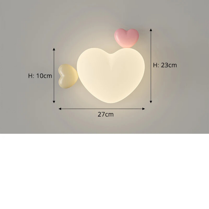 CœurLumi™ – Applique Murale LED Fille Romantique