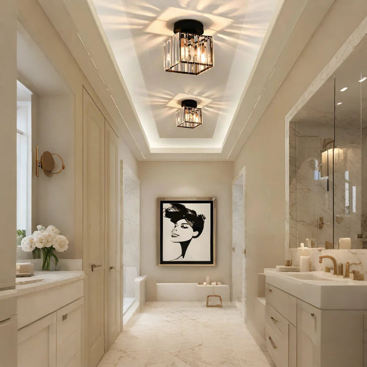 ÉclatBoréal™ – Luminaire de Plafond en Cristal Moderne Nordique