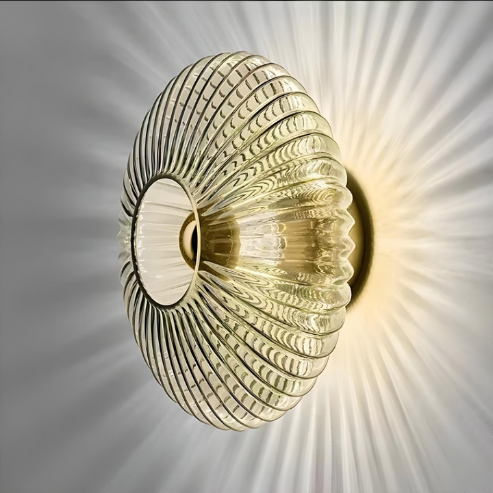 OrbeLumière™ – Applique Murale en Verre Circulaire