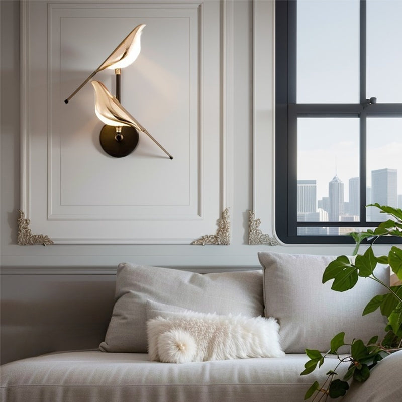 PlumeLuxe™ – Applique LED Artistique Forme d’Oiseau