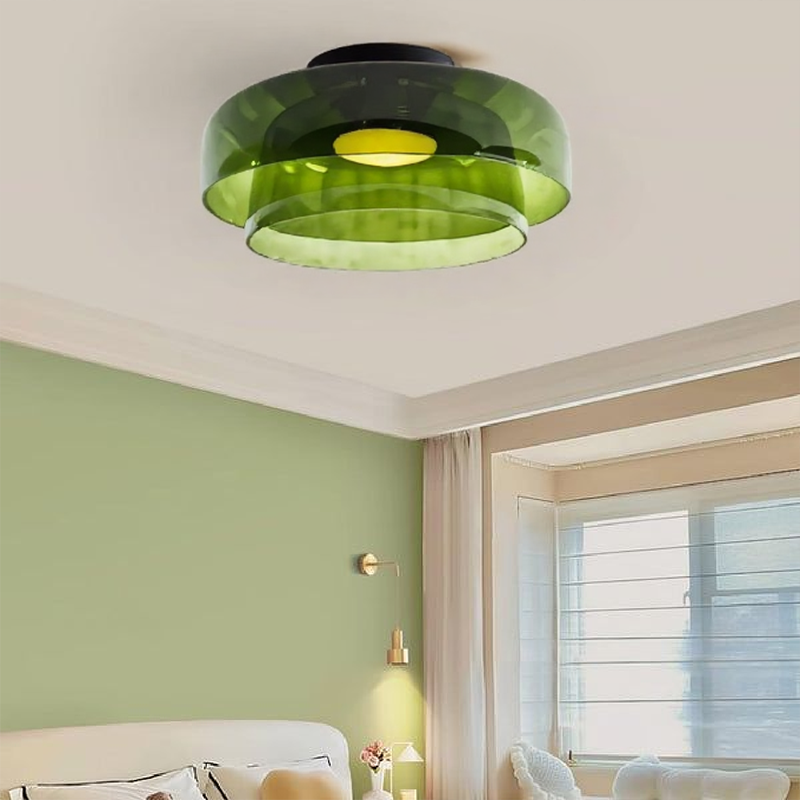 LustreKaléïdo™ – Éclairage de Plafond en Vitrail Créatif