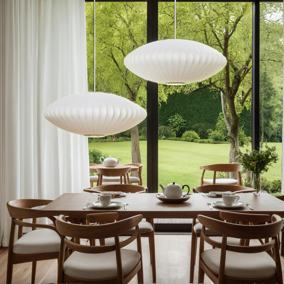 ÉclatNordic™ – Lustre Tissu Doux au Design Épuré
