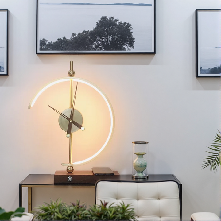 ChronoLuxe™ – Lampe Horloge Élégante et Moderne