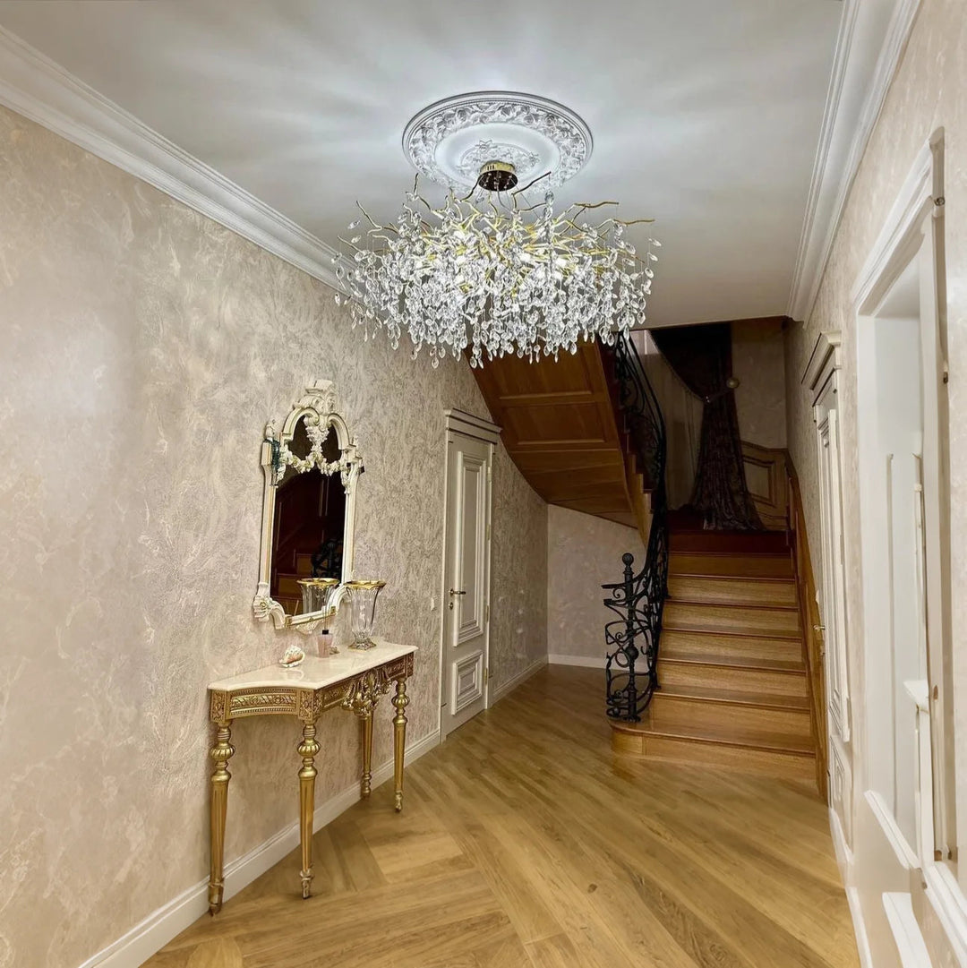 PrestigeCiel™ – Chandelier de Plafond Élégant et Étincelant