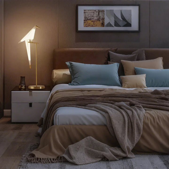 OrigamiNord™ – Lampe de Bureau Grue en Papier